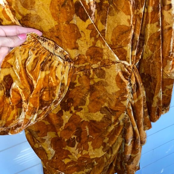 NWT Rhode Fall Foliage Zadie Dress - Women's Size 2, keyhole, soft, elegant - Picture 7 of 11